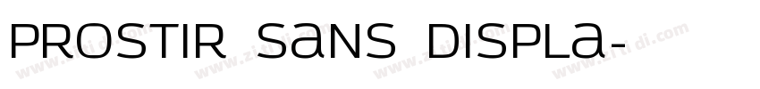 Prostir sans Displa字体转换